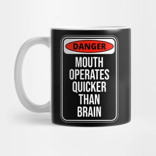 Danger Mouth operates quicker than Brain Fun Quote Mug